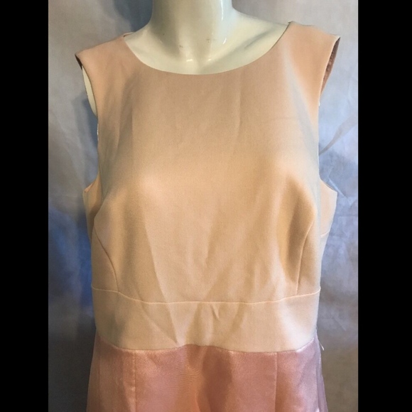 NWD Eliza J Crepe & Mikado High/Low Gown Blush Pink [PLUS SZ‎ 14W ] - Picture 5 of 8